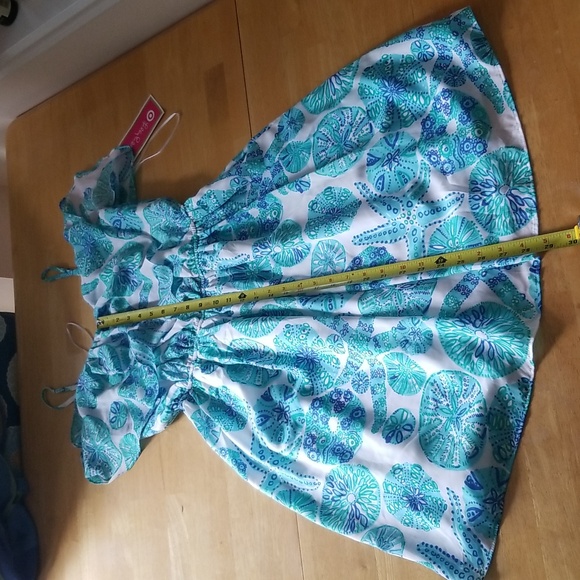 Lilly Pulitzer For Target Sea Urchin Ruffle Blue Seashell Dress - Picture 10 of 14